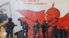 Colecţia soldăţeilor de plumb cu separatişti din estul Ucrainei - "Soldaţii Novorosiei", într-un magazin din Moscova
