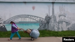 یک نقاشی دیواری در یکی از شهرهای شبه‌جزیرۀ کریمه