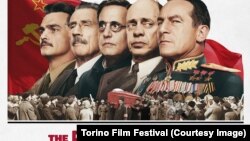 Afișul filmului „Moartea lui Stalin”.