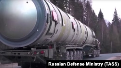 Минобороны России продемонстрировало ракету «Сармат» в 2018 году