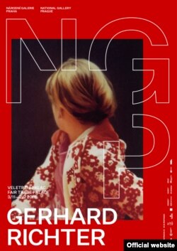 Afișul expoziției Gerhard Richter la Praga