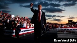 Presidenti i SHBA-së Donald Trump gjatë një tubimi zgjedhor në Pensilvani. Maj, 2019.