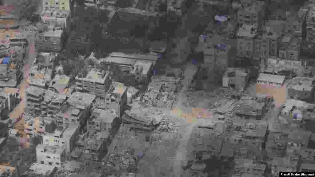 Pustoš u jednom dijelu Pojasa Gaze.