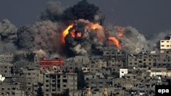 Израил армиясынын чабуулунан кийинки Газа шаарынын түштүк тарабы, 29-июль, 2014 
