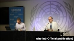 Hans Kluge sajtótájékoztatót tart 2020. május 7-én