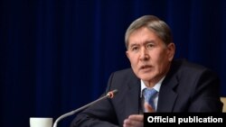 Президент Алмазбек Атамбаев.