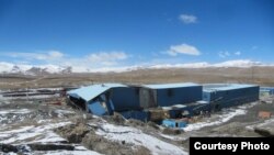 Предприятие на руднике Кумтор. 