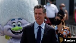 Калифорниянын губернатору Гэвин Ньюсом Лос-Анжелес шаарында. 15-июнь, 2021-жыл.