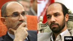 علی اکبر محرابیان ( راست) به عنوان وزیر صنایع و معادن و غلامحسین نوذری به عنوان وزیر نفت تایید شدند.