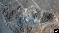 Іранський об'єкт у Фордо, супутниковий знімок