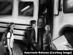 Сашко разом з іншими дітьми із школи відправився в табір у Криму, де до них, з його слів, жорстко ставилися вихователі