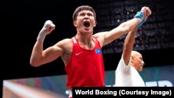 19 жастағы Төрехан Сабырхан әлем чемпионы атанды. Ливерпуль, 14 қыркүйек 2025 жыл.
