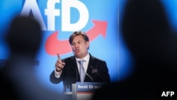 Maximilian Krah, a német szélsőjobboldali Alternatíva Németországért (AfD) EP-lista-vezetője