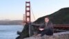 Fotografija Andreasa Lubnitza, snimljena pored Golden gate mosta u San Franciscu, sa njegove Facebook stranice koja je u međuvremenu izbrisana 