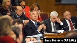 Premijer Đukanović u Skupštini 30. oktobra 2015.