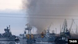 Baza navală din Severodvinsk, nordul Rusiei.