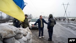 Український блокпост, Курахове, 21 січня 2015 року