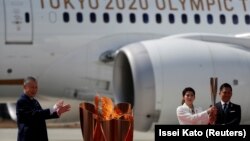 Церемонія зустрічі олімпійського вогню в Японії, 20 березня 2020 року