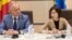 Președintele Igor Dodon și prim-ministrul Maia Sandru