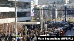 საპროტესტო აქცია თბილისის მერიასთან