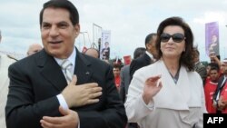 Зин Эл-Абидин Бен Али аялы Лейла менен соңку президенттик шайлоо алдында, 11.11.2009
