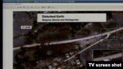 Masovna grobnica Glogova snimljena iz zraka