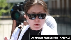 Құқық қорғаушы Әсел Нұрғазиева. Ақтау, 7 мамыр 2012 жыл