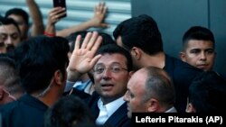 Ekrem Imamoglu, imediat după ce a fost ales primar al Istanbulului, 23 iunie 2019