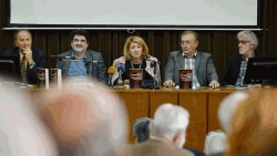 Učesnici promocije knjige Mustafe Čengića u Sarajevu