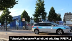 Поліцейський автомобіль поблизу фан-зони у Ліоні