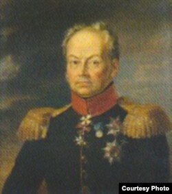 Portret al generalului-locotenent Ivan Nikitici Insoff (1768-1845), guvernator al Basarabiei (Foto în vol. François-David Noir, Journal de voyage)