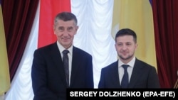 Попередня зустріч Володимира Зеленського із тодішнім прем’єр-міністром Чехії Андреєм Бабішем, Київ, листопад 2019 року