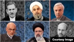 Барои иштирок дар интихоботи президентии Эрон шаш нафар сабт шуда, баъдан ду нафари онҳо аз идомаи рақобат даст бардоштанд. Ҳоло чаҳор номзад ба мақоми президентӣ боқӣ мондаанд. Аммо таҳлилгарон мегӯянд, рақобати асли миёни Рӯҳонӣ ва Раисист