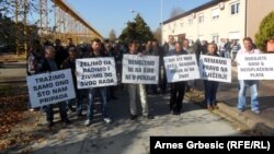 Protest radnika "Dalekovoda", 22. oktobar 2013.