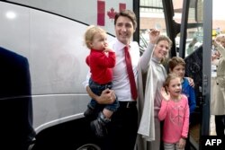 ترودو، همسر و فرزندانش