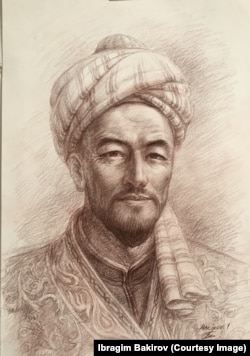 Махмуд Кашгари Барскани. Автор - кыргызский художник Ибрагим Бакиров. 24.05.2020.