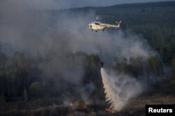 Гасіння пожежі в зоні відчуження Чорнобильської АЕС, 28 квітня 2015 року