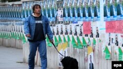 Президенттикке талапкерлердин плакаттары. Тбилиси. 22-октябрь, 2013