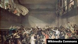 Tabloul lui David, „ Le Serment du Jeu de Paume”