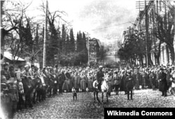 წითელი არმია თბილისში. 1921 წლის 25 თებერვალი.