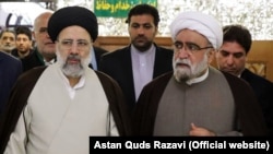 احمد مروی در کنار ابراهیم رئیسی تولیت پیشین آستان قدس رضوی