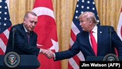 Дональд Трамп і Реджеп Таїп Ердоган у Вашингтоні, листопад 2019 року