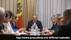 Președintele Igor Dodon la ședința Consiliului Suprem de Securitate, 4 septembrie 2017