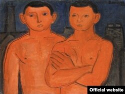 Jenő Barcsay, Tineri roșii (Muncitori), 1928 Museum of Fine Arts — Hungarian National Gallery, Budapest