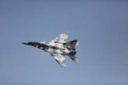 Az ukrán légierőhöz tartozó MiG-29-es 2018-ban. Képünk illusztráció.