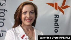 Natalia Berega, în studioul Europei Libere