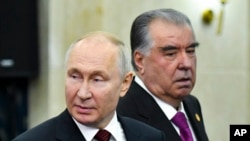 Владимир Путин ва Эмомалӣ Раҳмон 