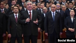 Таҷлил аз 30-солагии Қонуни асосии Тоҷикистон. Шаҳри Душанбе, 6-уми ноябри 2024. Акс аз дафтари матбуоти президент