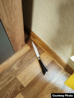 Нож, с которым Батырбаев напал на Динию