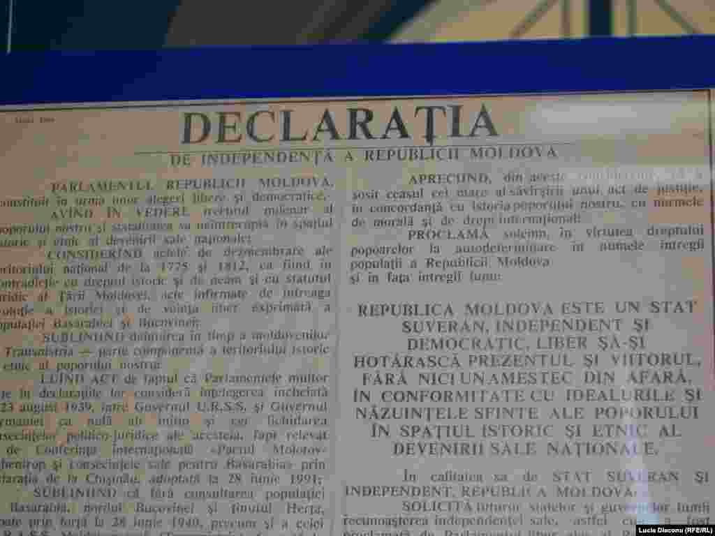 Declaraţia de independenţă a Republicii Moldova